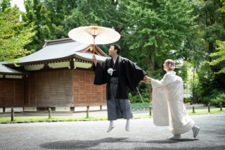 とってもユニークなお二人の撮影でした♡