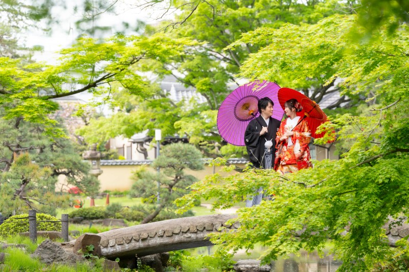 池の端の上でのメインショット