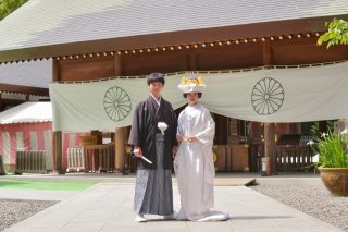 白無垢×かつらで神社撮影⛩