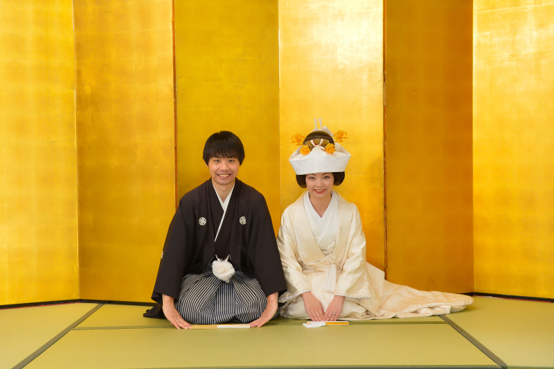 金屏風での撮影☆彡