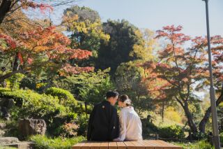 紅葉×肥後細川庭園
