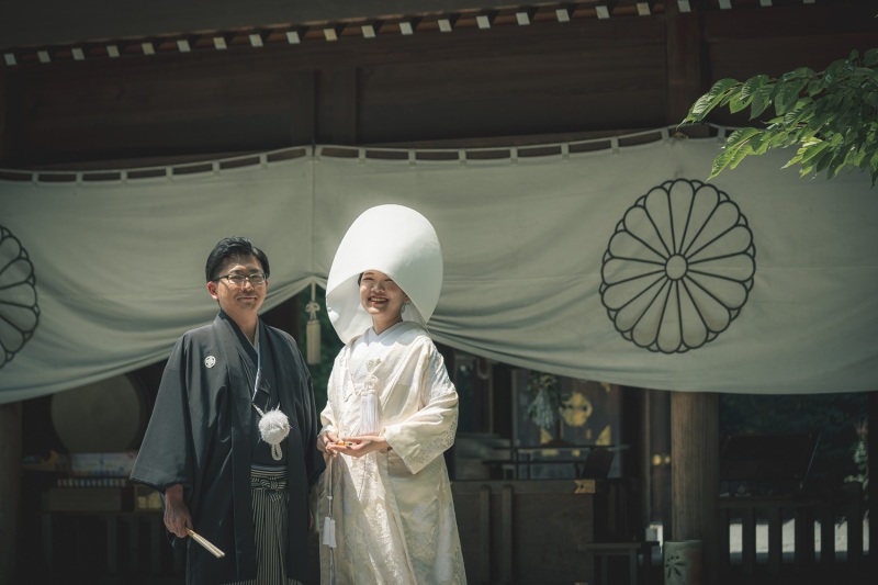 白無垢×神社