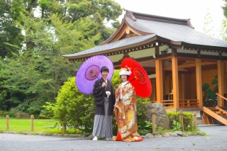 阿佐ヶ谷神明宮で白無垢＆色打掛で撮影♪