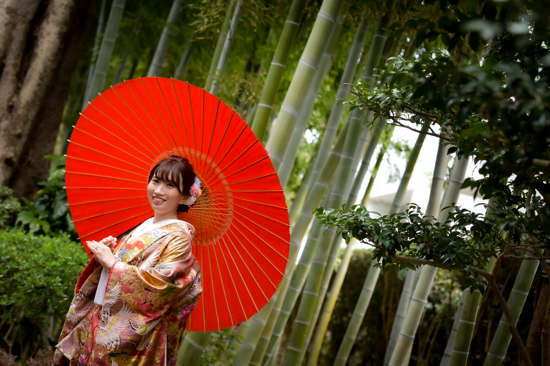 大田黒公園内の竹林でのワンショット