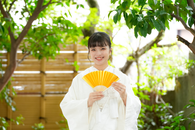 お庭で…新婦ソロ