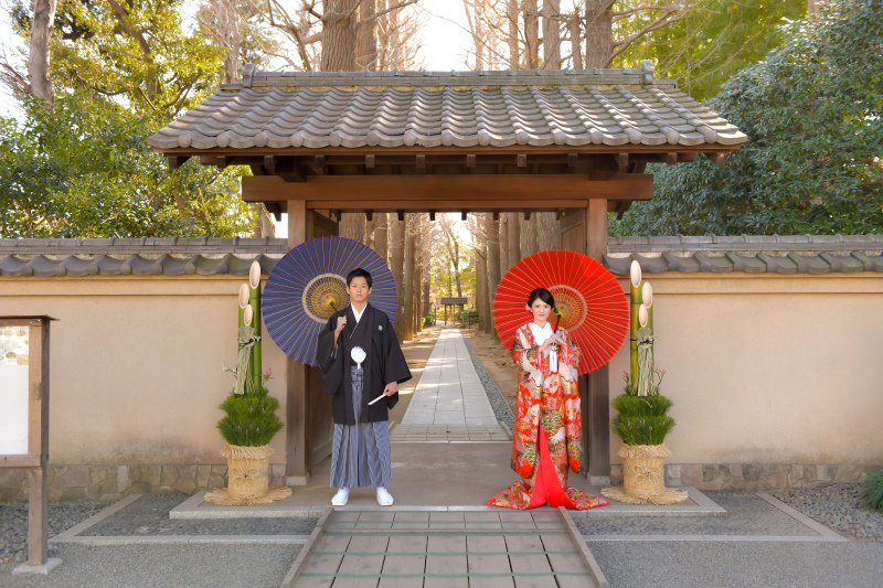 真っすぐにのびる並木道