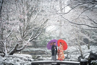 雪の大田黒公園⛄