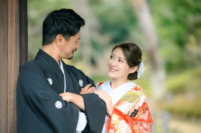 見つめ合いショット