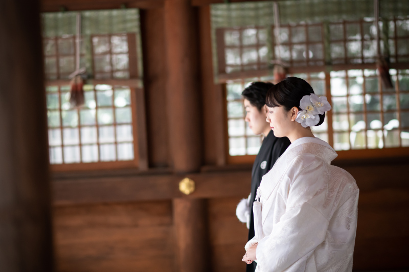 屋根のある拝殿だから安心♪