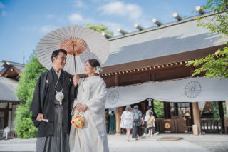 結婚報告参拝フォト