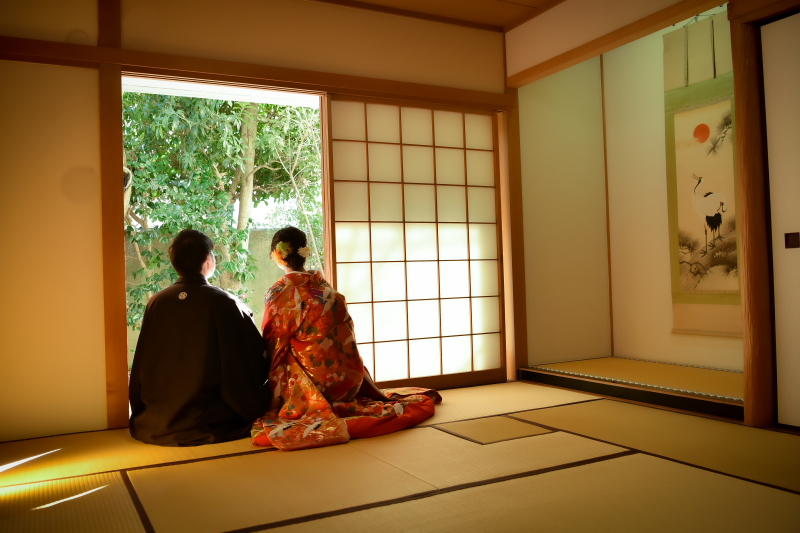 和室での臨場感あふれる撮影！