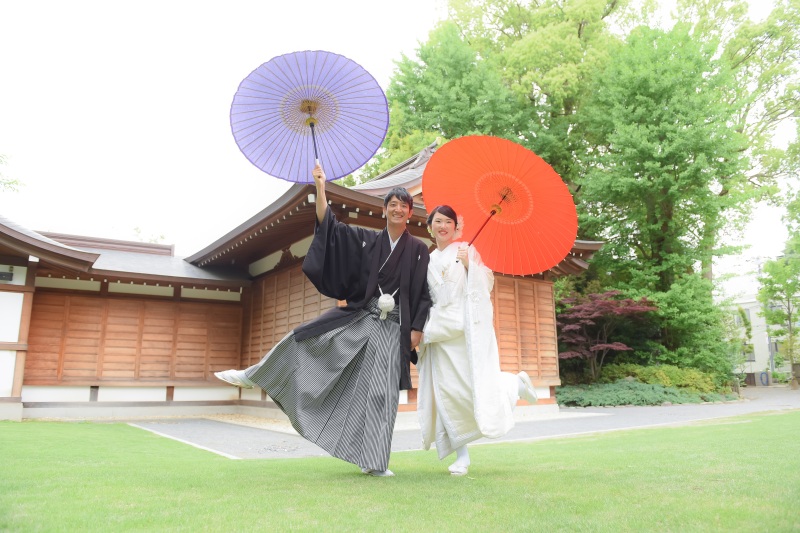 神社でこんなショットもOK!