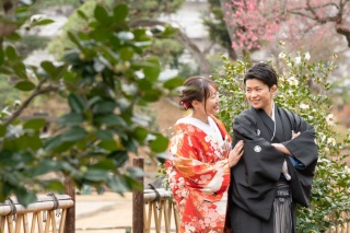 １月初旬の肥後細川庭園