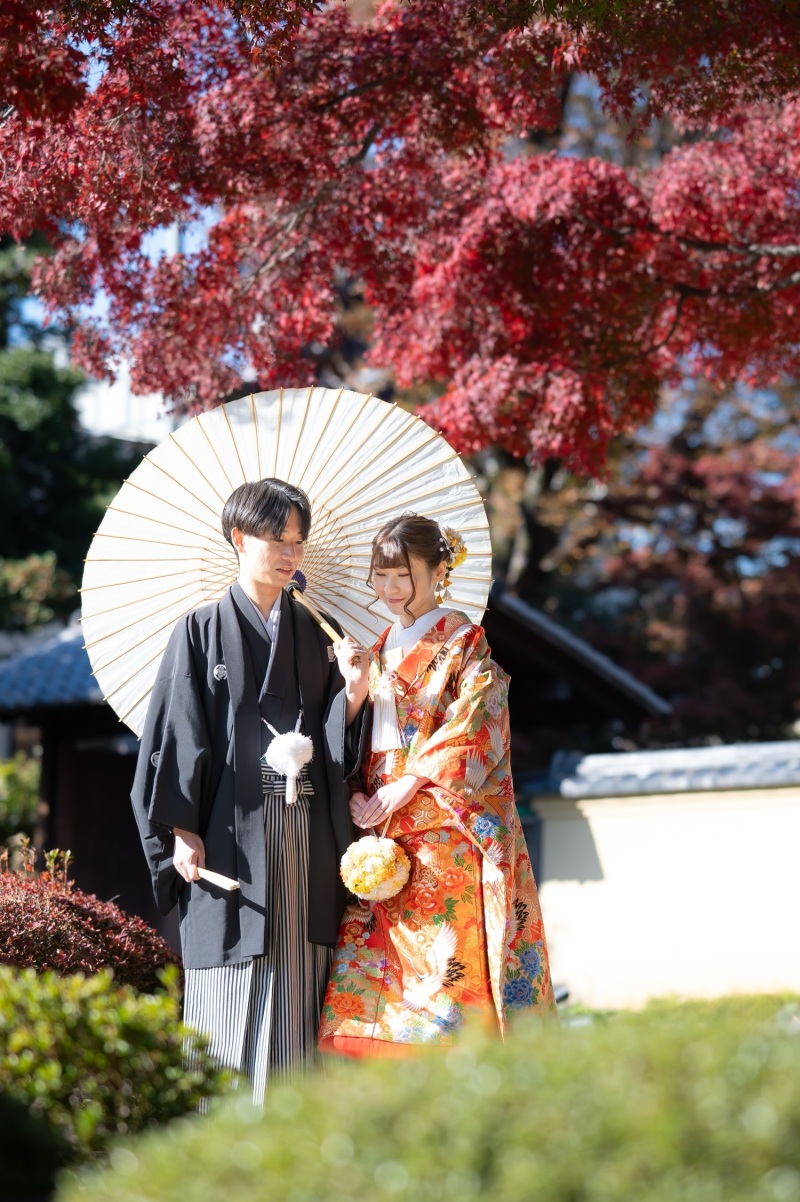 肥後細川庭園での撮影スタート!