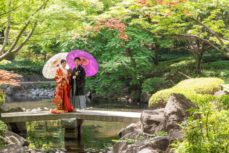 ライトグリーンの大田黒公園