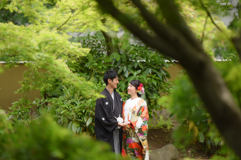新緑の中の肥後細川庭園