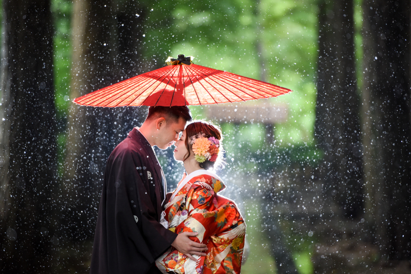 心配なし！雨の中での撮影☂