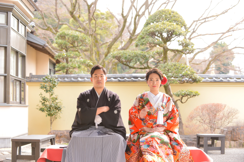 肥後細川庭園 松聲閣(しょうせいかく)付近にて