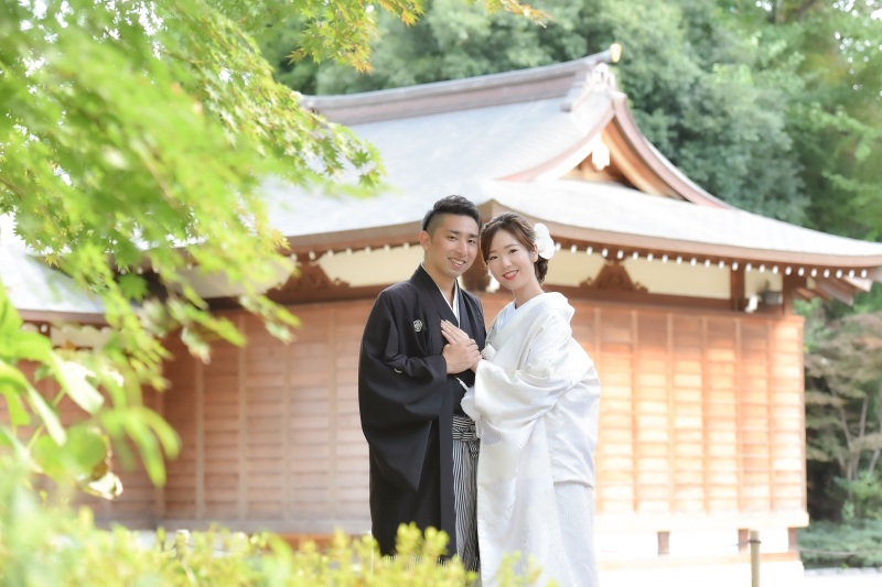 神社では白無垢で♡