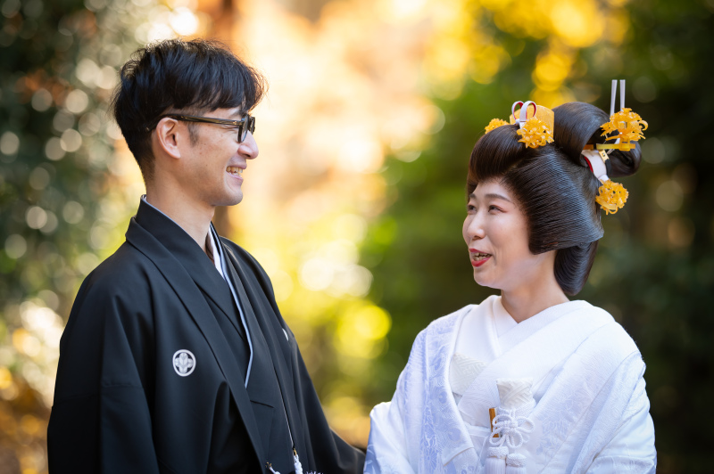 おふたり自然な笑顔も♪