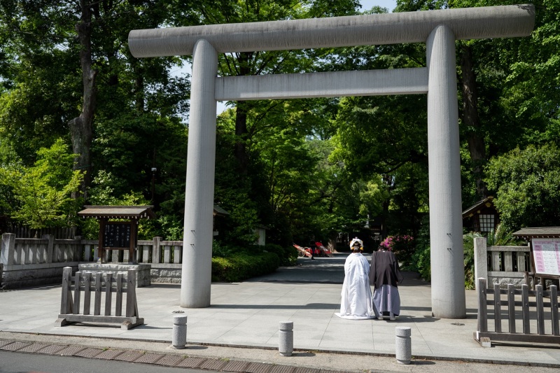 神社では白無垢にチェンジ♪