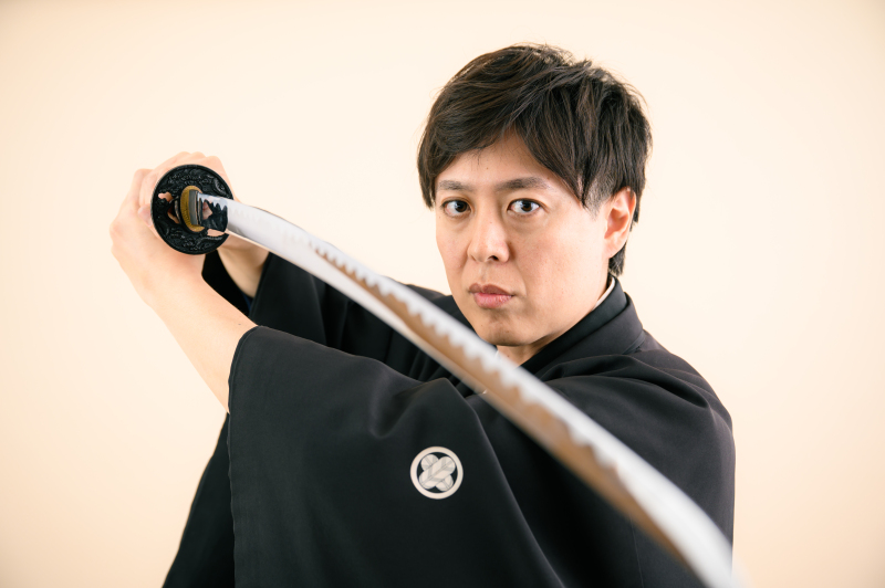 新郎一人撮影