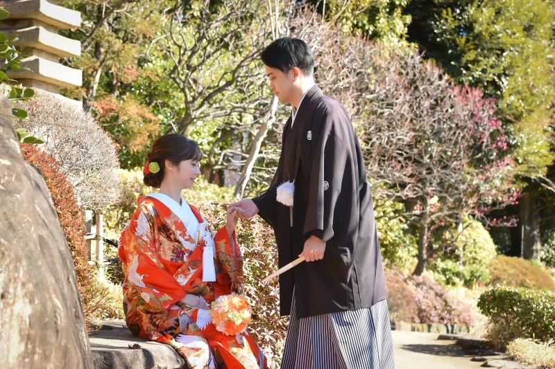 エスコートする感じで♡