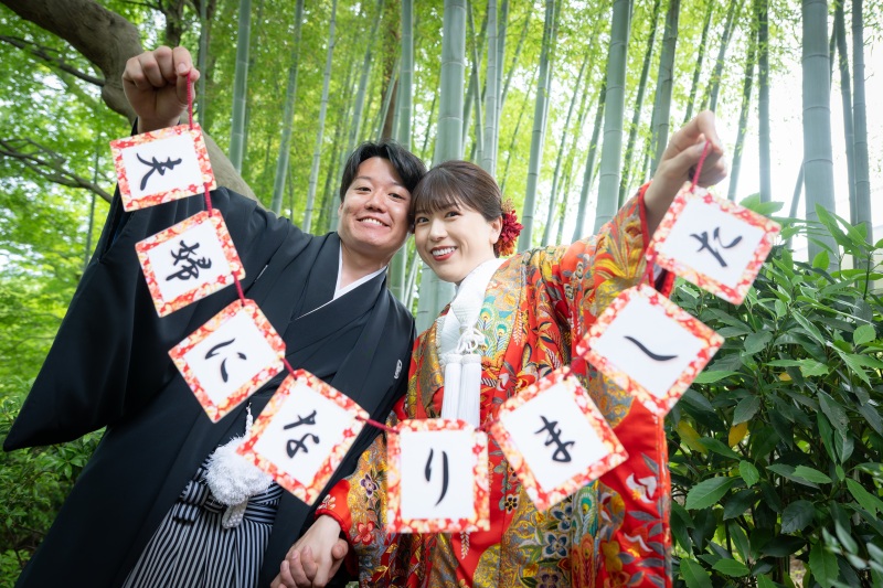 結婚報告書やウェルカムボードに使える写真！