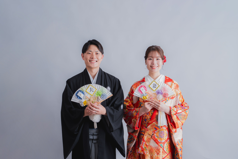 まずは色打掛からの撮影