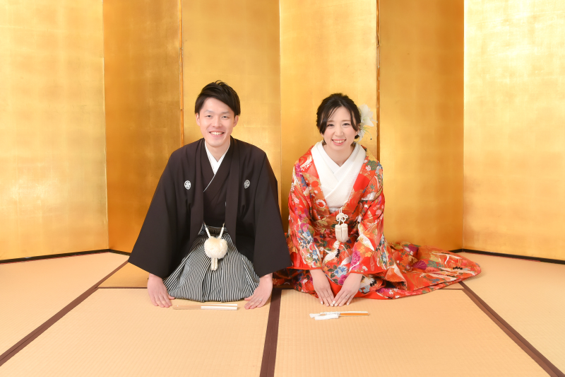 もちろん、金屏風のお写真も!