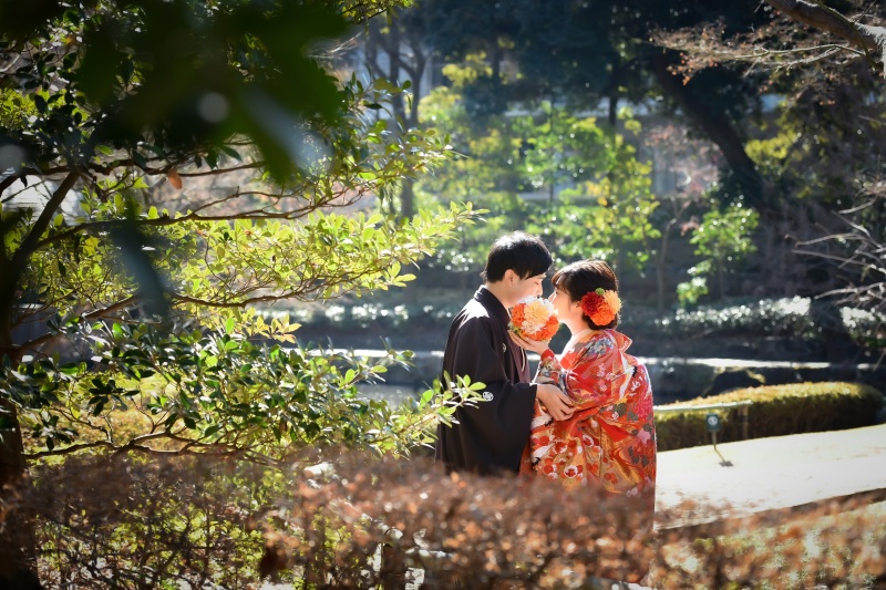 1月でも常緑樹があって安心(^^)/