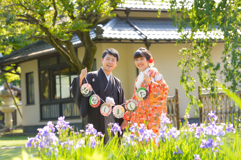 園内のお花と一緒に・・・