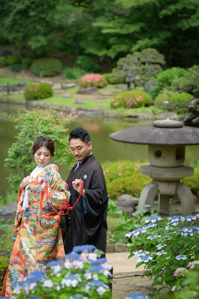 色鮮やかな紫陽花♡