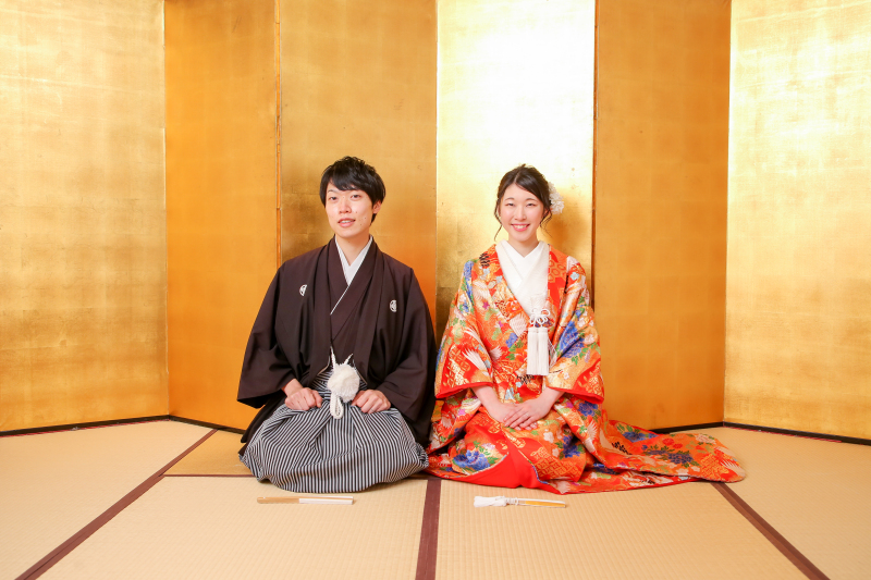 金屏風ショットはご希望でロケーションでも撮影OK