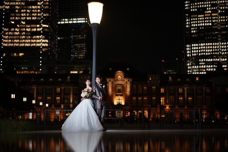 駅舎の前で…その2