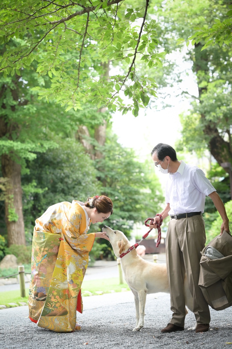 ペットと一緒の撮影が出来ます♪