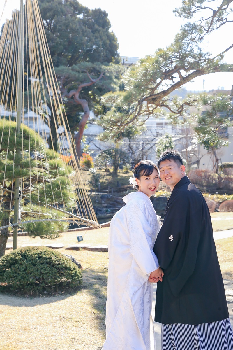 雪吊りで冬の装い♡