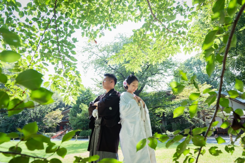 緑に包まれた神社⛩