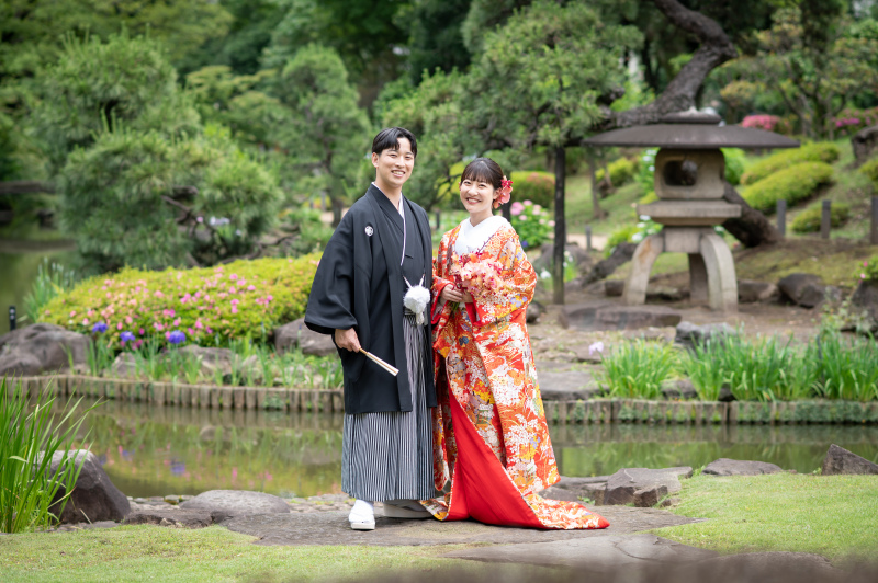 日本庭園での撮影