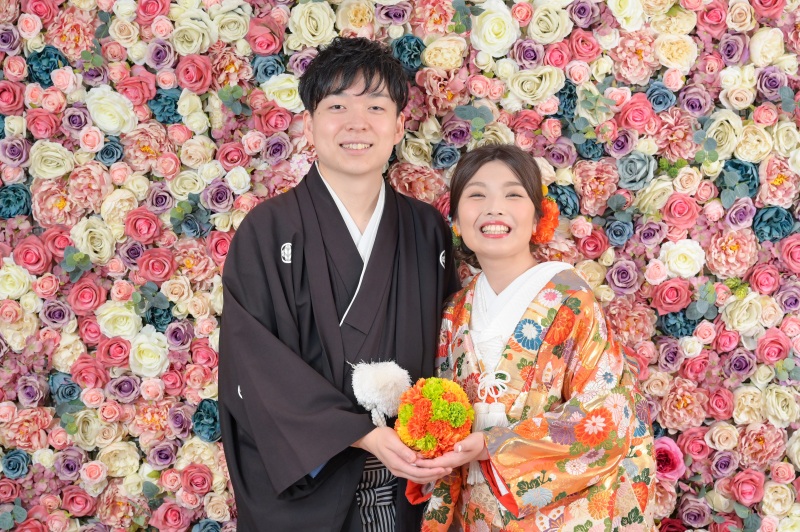 フラワーバックでのワンショット!