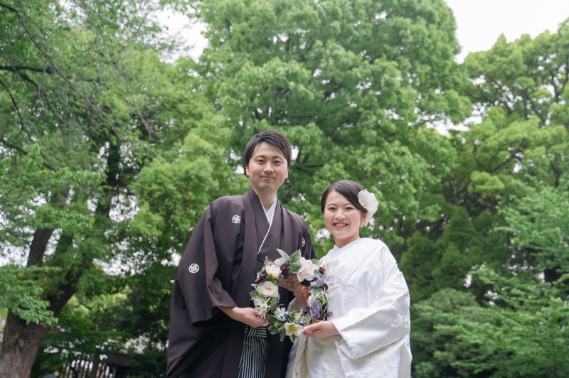 阿佐ヶ谷神明宮での撮影も緑の中でしっかり撮影!