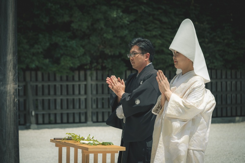 神社の結婚報告参拝⛩