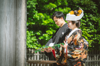 5/29阿佐ヶ谷神明宮で結婚報告参拝