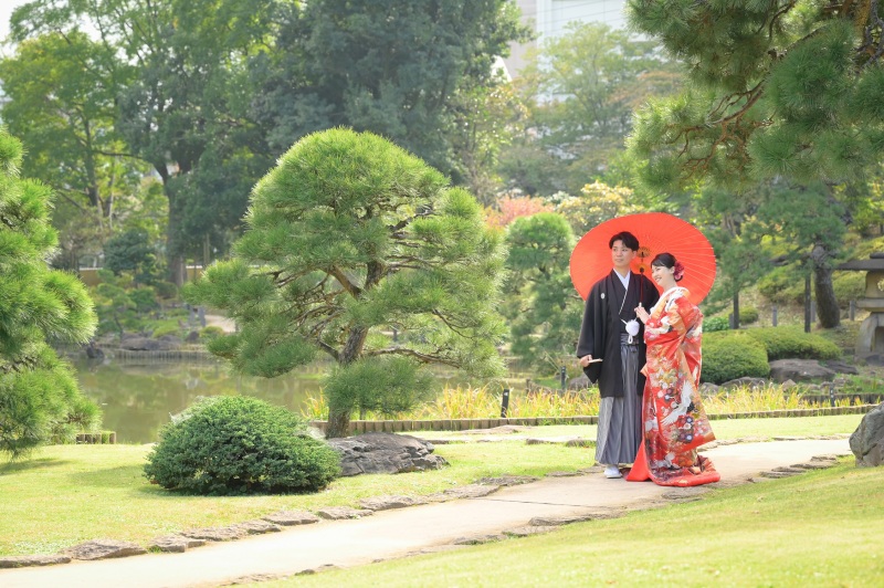 和装が映えるロケーション場所での撮影