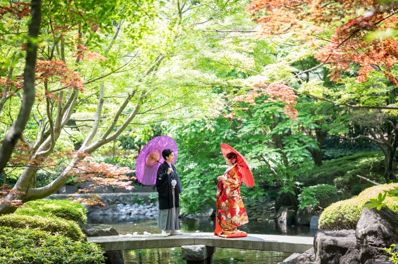 華雅苑　阿佐ヶ谷店_庭園で撮影できる