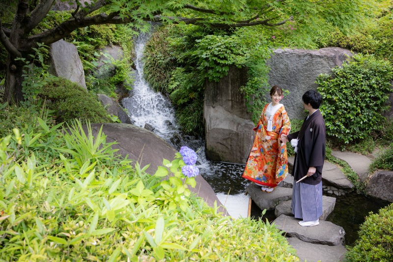 目白庭園は土日でも撮影できる庭園♪