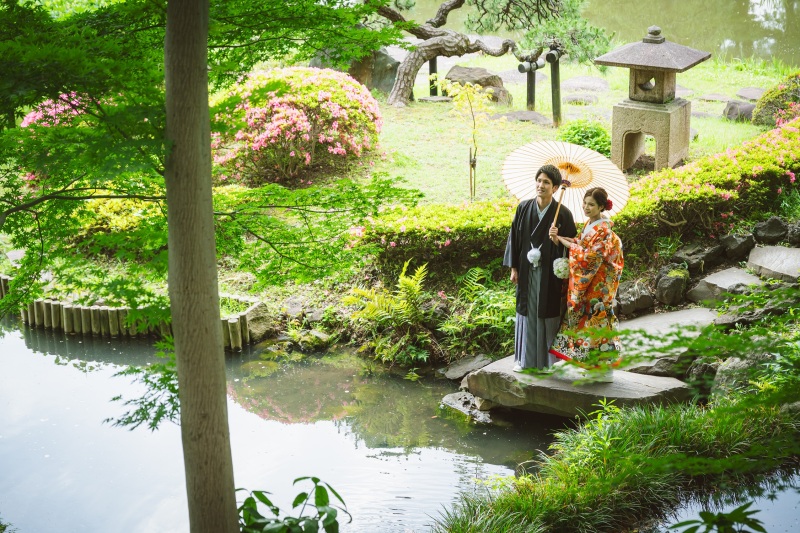 華雅苑　阿佐ヶ谷店_庭園で撮影できる