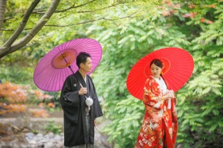 華雅苑 阿佐ヶ谷店_庭園(和装)+東京駅(ドレス)