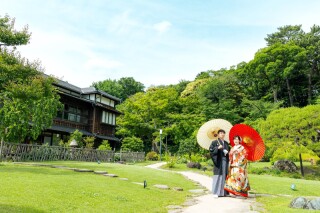 華雅苑　阿佐ヶ谷店_庭園（和装）＋東京駅（ドレス）