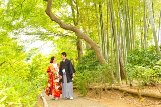 華雅苑 阿佐ヶ谷店_庭園(和装)+東京駅(ドレス)